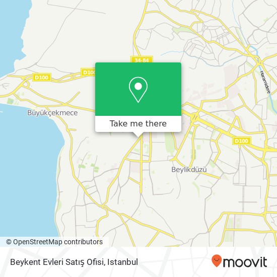 Beykent Evleri Satış Ofisi map