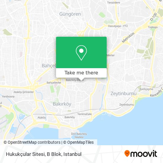 Hukukçular Sitesi, B Blok map