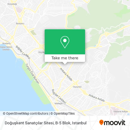 Doğuşkent Sanatçılar Sitesi, B-5 Blok map