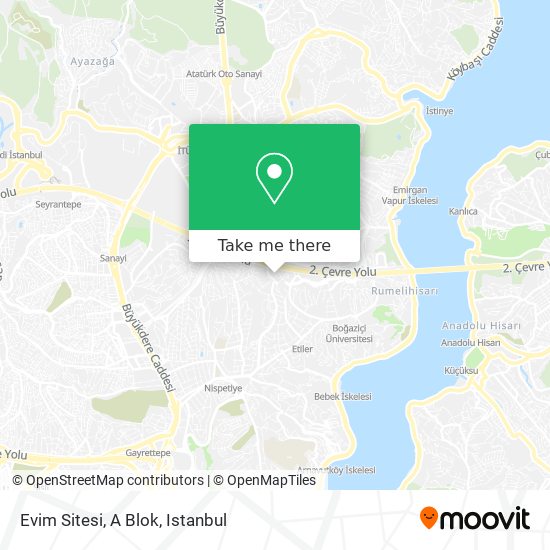 Evim Sitesi, A Blok map