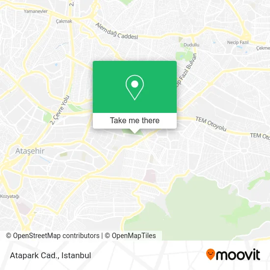 Atapark Cad. map