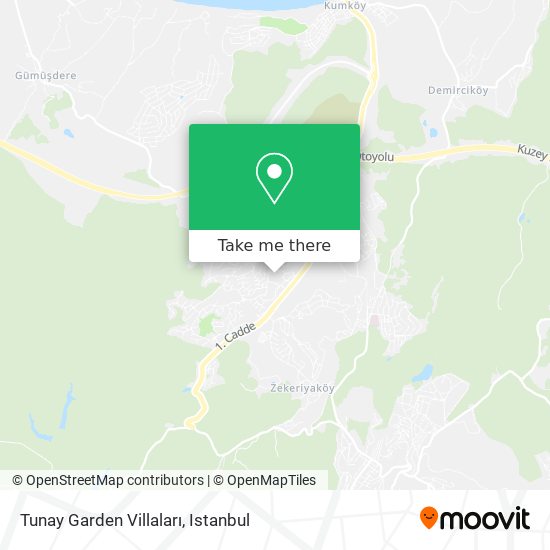 Tunay Garden Villaları map
