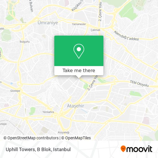 Uphill Towers, B Blok map