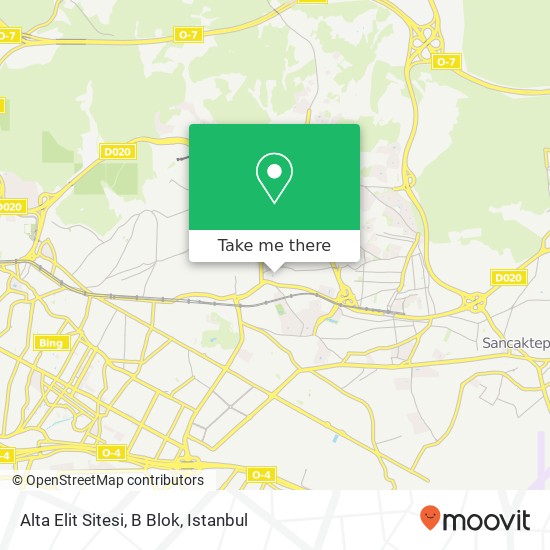 Alta Elit Sitesi, B Blok map