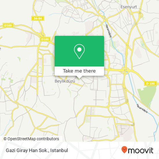 Gazi Giray Han Sok. map