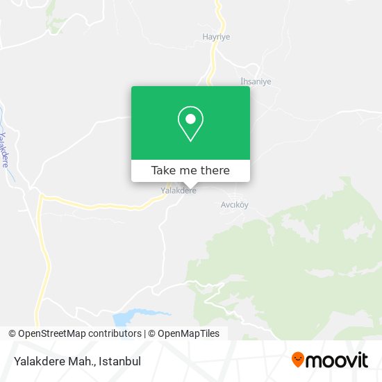 Yalakdere Mah. map