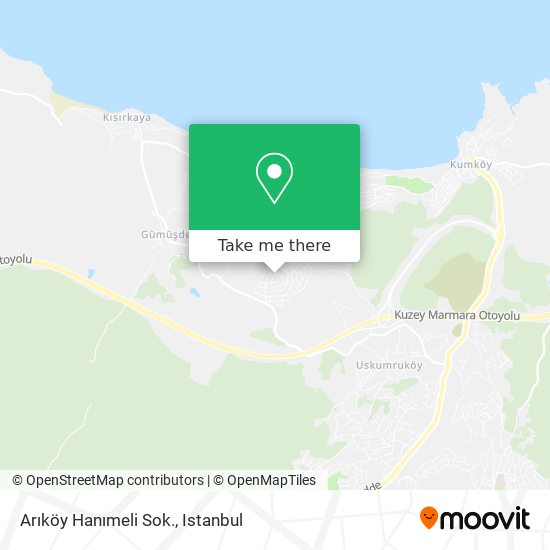 Arıköy Hanımeli Sok. map