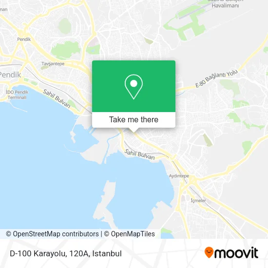 D-100 Karayolu, 120A map