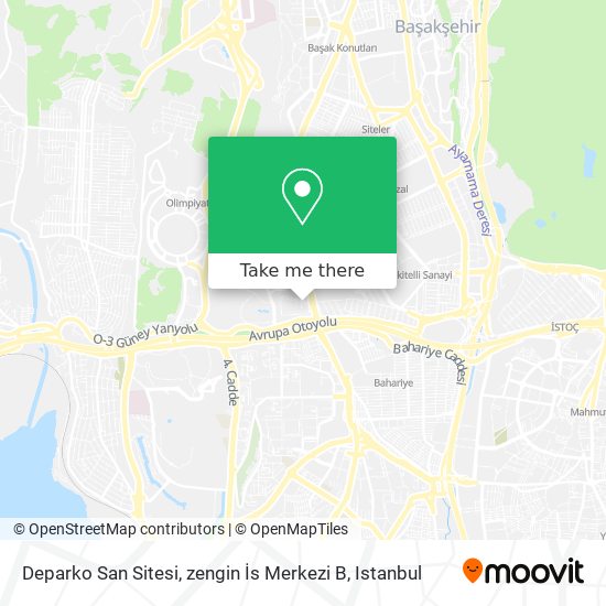 Deparko San Sitesi, zengin İs Merkezi B map