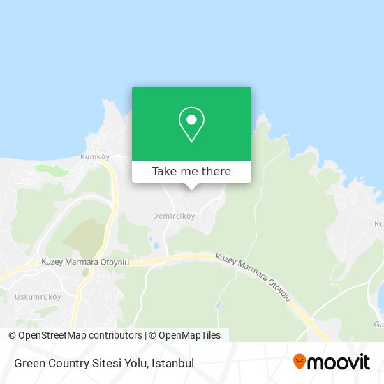 Green Country Sitesi Yolu map