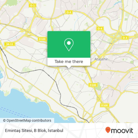 Emintaş Sitesi, B Blok map