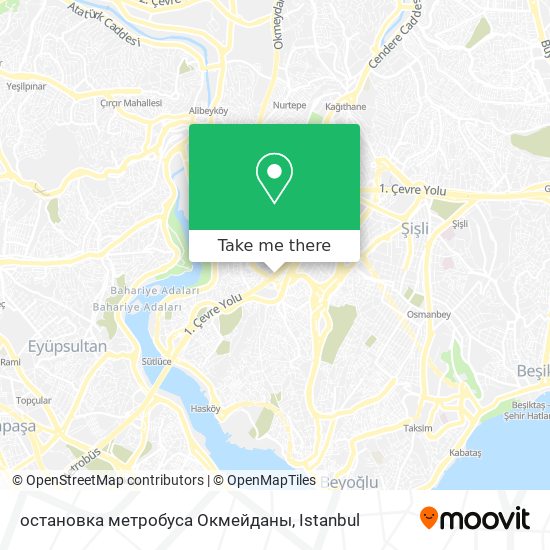 остановка метробуса Окмейданы map