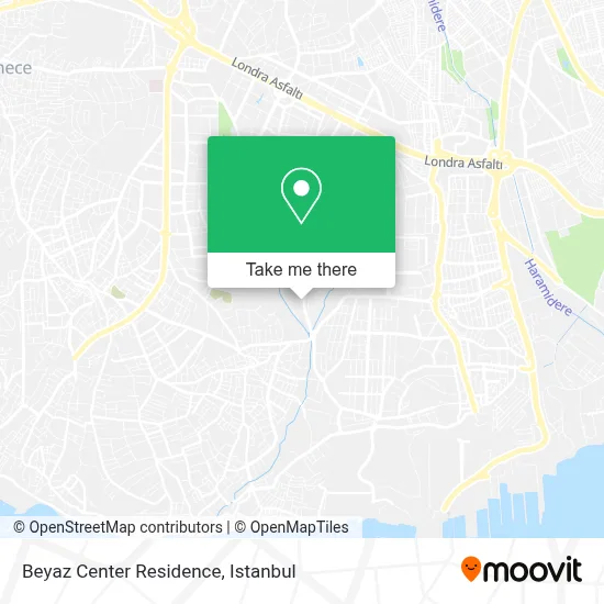 Beyaz Center Residence map