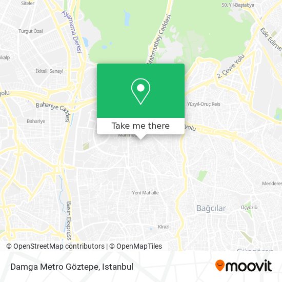 Damga Metro Göztepe map