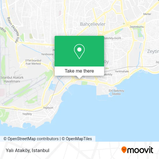 Yalı Ataköy map