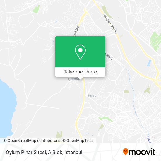 Oylum Pınar Sitesi, A Blok map