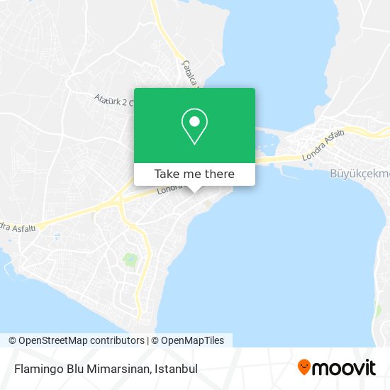 Flamingo Blu Mimarsinan map