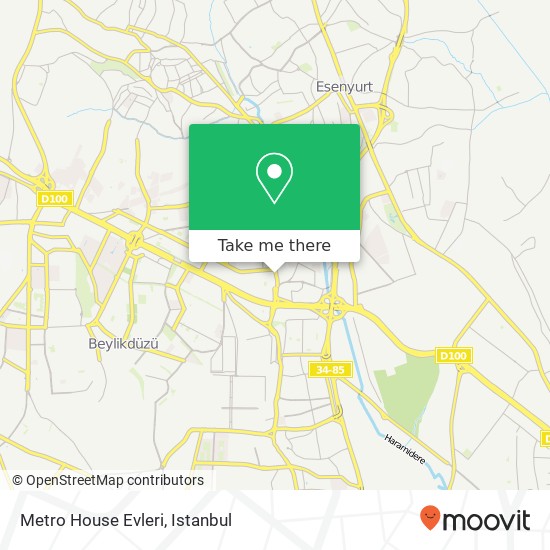 Metro House Evleri map