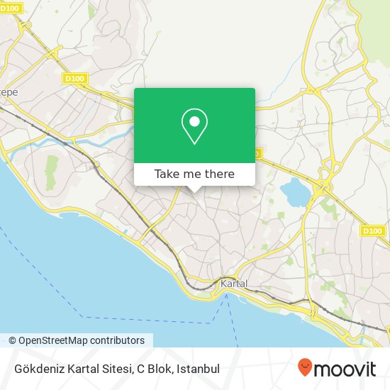 Gökdeniz Kartal Sitesi, C Blok map