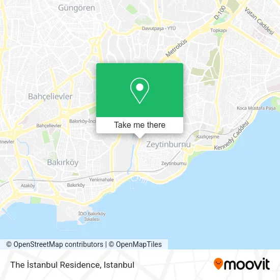 The İstanbul Residence map