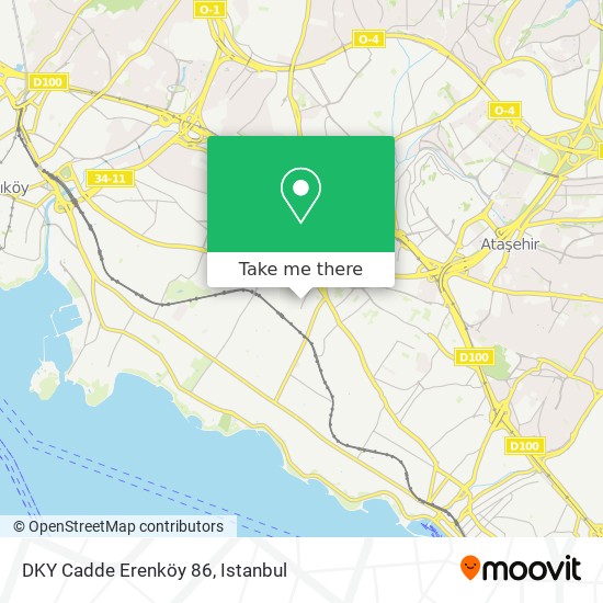 DKY Cadde Erenköy 86 map