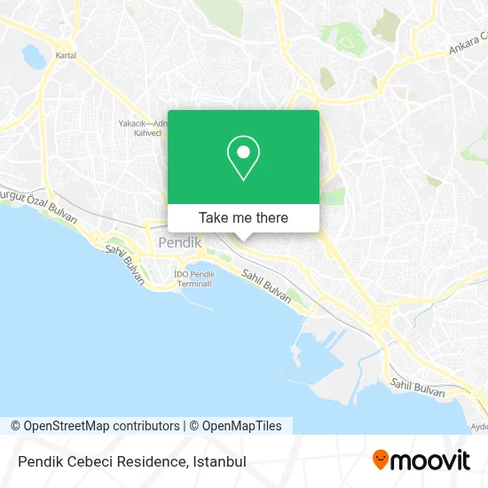 Pendik Cebeci Residence map