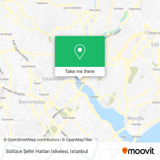 Sütlüce Şehir Hatları İskelesi map