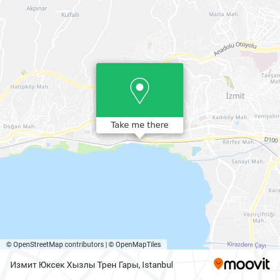 Измит Юксек Хызлы Трен Гары map