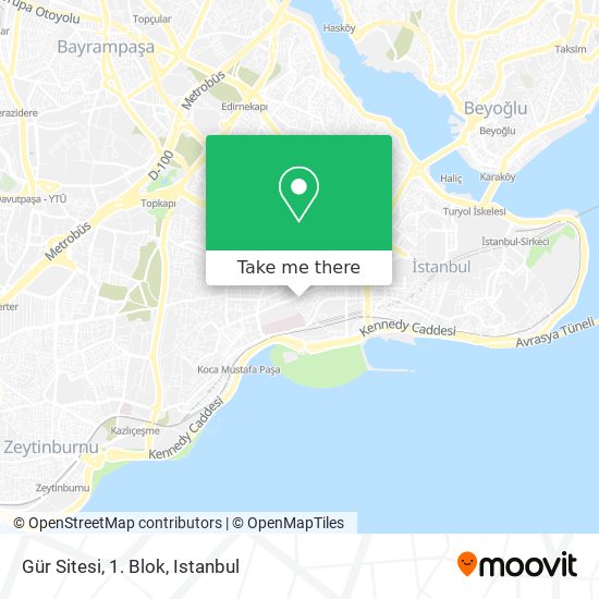 Gür Sitesi, 1. Blok map