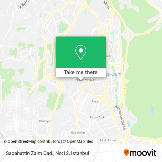 Sabahattin Zaim Cad., No:12 map
