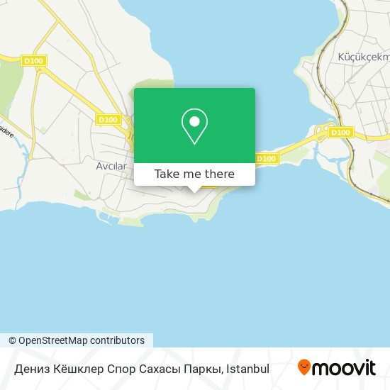 Дениз Кёшклер Спор Сахасы Паркы map