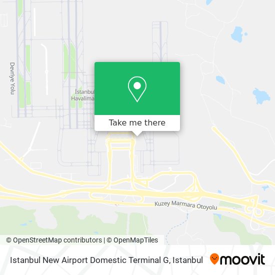 Istanbul New Airport Domestic Terminal G map