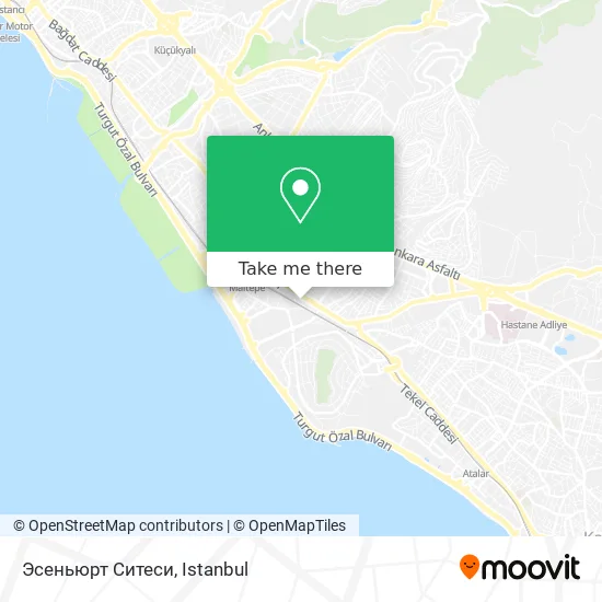 Эсеньюрт Ситеси map