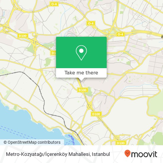 Metro-Kozyatağı / İçerenköy Mahallesi map