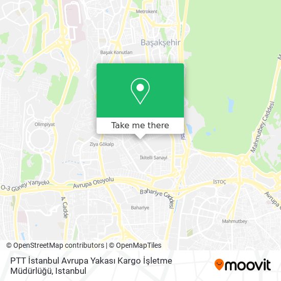 PTT İstanbul Avrupa Yakası Kargo İşletme Müdürlüğü map