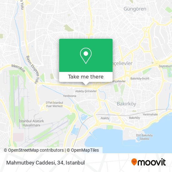 Mahmutbey Caddesi, 34 map