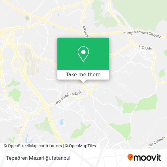 Tepeören Mezarlığı map