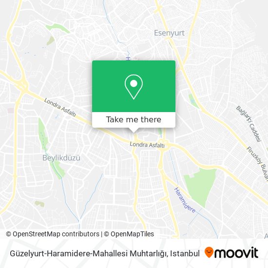 Güzelyurt-Haramidere-Mahallesi Muhtarlığı map