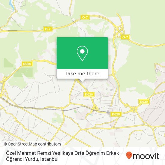 Özel Mehmet Remzi Yeşilkaya Orta Öğrenim Erkek Öğrenci Yurdu map