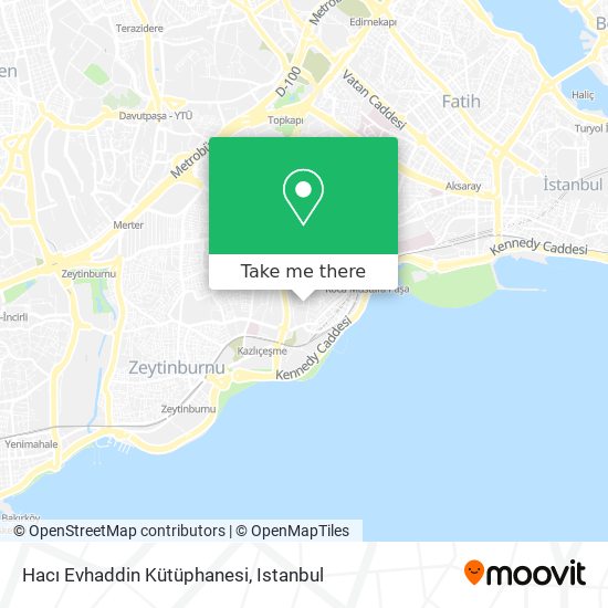 Hacı Evhaddin Kütüphanesi map