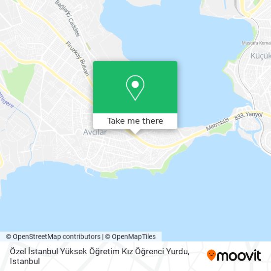 Özel İstanbul Yüksek Öğretim Kız Öğrenci Yurdu map