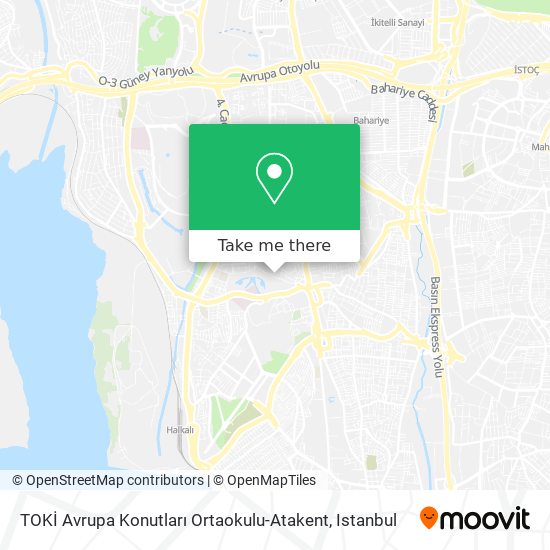 TOKİ Avrupa Konutları Ortaokulu-Atakent map