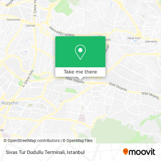 Sivas Tur Dudullu Terminali map