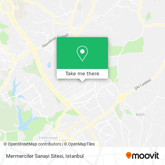 Mermerciler Sanayi Sitesi map