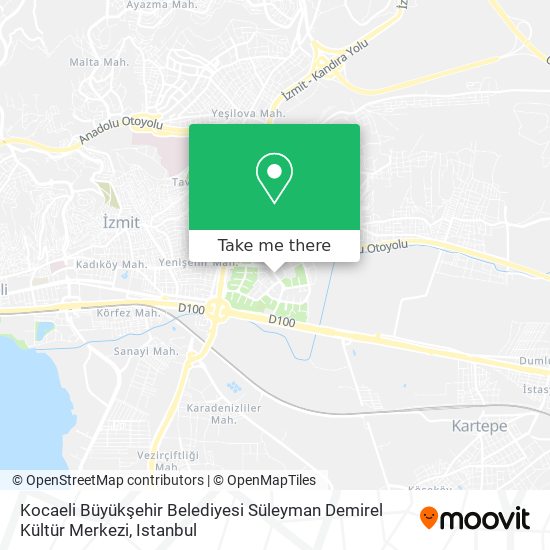 Kocaeli Büyükşehir Belediyesi Süleyman Demirel Kültür Merkezi map