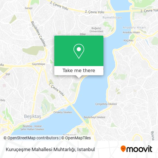 Kuruçeşme Mahallesi Muhtarlığı map
