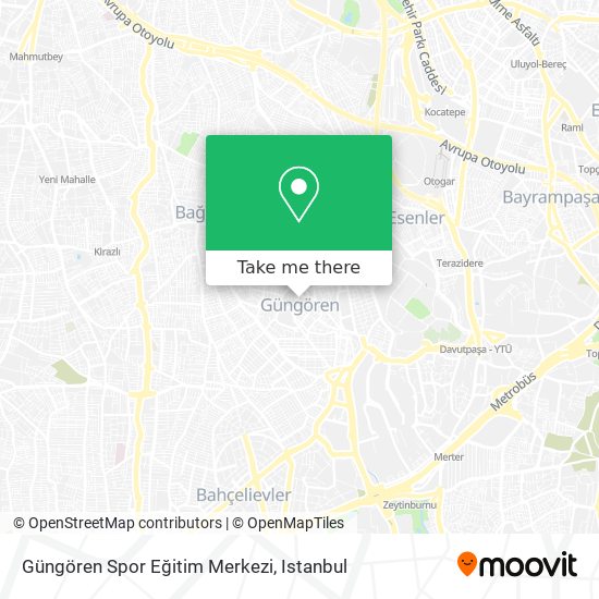 Güngören Spor Eğitim Merkezi map