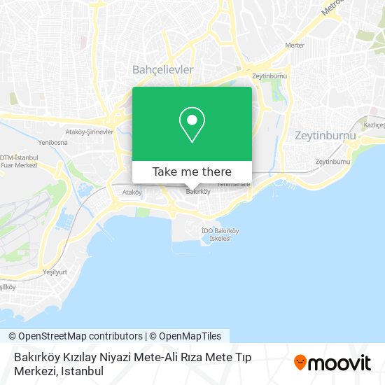 Bakırköy Kızılay Niyazi Mete-Ali Rıza Mete Tıp Merkezi map