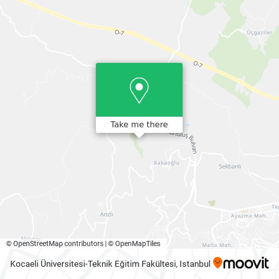 Kocaeli Üniversitesi-Teknik Eğitim Fakültesi map