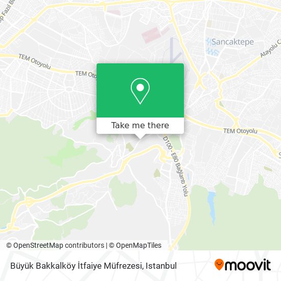 Büyük Bakkalköy İtfaiye Müfrezesi map